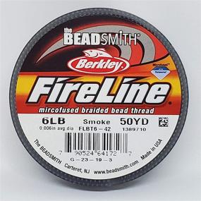 img 3 attached to 🧵 Beadsmith Fireline Braided Bead Thread, 6-Pound, 125 Yards (Smoke Grey): Durable and Versatile Beading Thread for Craft Projects