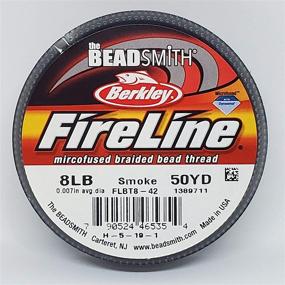 img 1 attached to 🧵 Beadsmith Fireline Braided Bead Thread, 6-Pound, 125 Yards (Smoke Grey): Durable and Versatile Beading Thread for Craft Projects