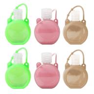 refillable 🔑 portable silicone sanitizer keychain logo