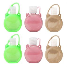 img 4 attached to Refillable 🔑 Portable Silicone Sanitizer Keychain