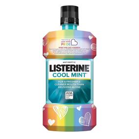 img 4 attached to 🌬️ Listerine Cool Mint Antiseptic Mouthwash for Bad Breath, Plaque and Gingivitis, Care with Pride Packaging, 1L - SEO-Enhanced Edition