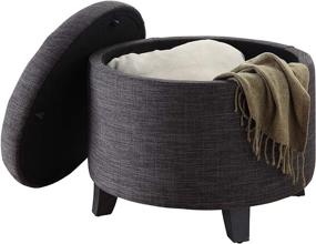 img 1 attached to Convenience Concepts Designs4Comfort Ottoman Fabric Furniture