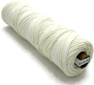 🕯️ premium usa-made #2/0 cotton square braid candle wick - 528 ft spool - 100% cotton, unprimed, and lead-free logo