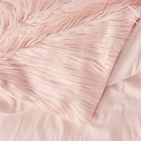 img 2 attached to Luxurious and Cozy North End Decor Mongolian Long Hair Pink Faux Fur Throw Blanket – Large 50x60 Size