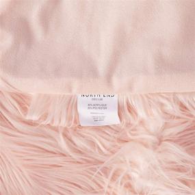 img 1 attached to Luxurious and Cozy North End Decor Mongolian Long Hair Pink Faux Fur Throw Blanket – Large 50x60 Size