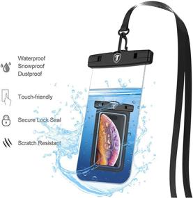 img 3 attached to 📱 Njjex 2-Pack Waterproof Phone Pouch - Cell Phone Dry Bag Case with Lanyard for Samsung Galaxy Note 20 Ultra, S21 Plus, S20, S10, S9, S8, A01, A11, A21, A51, A71, A02S, A12, A32, A42, A52, iPhone 13 Pro Max, 12, 11, Xs, Xr, 8, 7