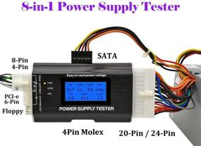 img 1 attached to 💻 Надежный тестер источника питания компьютера PC соединений ATX/ITX/IDE/HDD/SATA/BYI и ЖК-экраном