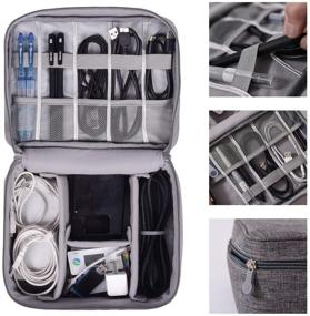 img 2 attached to May Chen Electronic Organizer Travel Universal Cable Organizer Electronics Accessories Cases For Cable