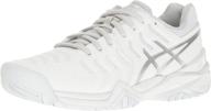 asics women's gel resolution tennis silver athletic shoes: unbeatable performance for tennis enthusiasts logo