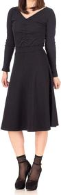 img 2 attached to Elevate Your Style with Dani's Choice High Waist A-line Flared Skater Midi Skirt