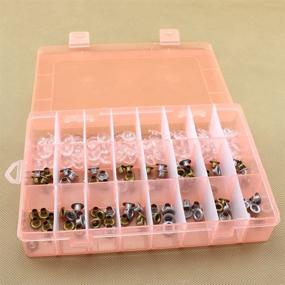 img 2 attached to 💎 Organize and Display Your Jewelry with the Paialco Plastic Clear Jewelry Tray - 24 Compartment Slot Adjustable White Design