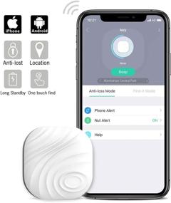 img 4 attached to Нутал Нат3 Ключевой поиск и поисковик (1 упаковка) - умный беспроводной трекер и поисковик элементов 🔑 для кошелька, телефона, домашних животных, собак, кошек - оповещение об утерянном предмете - заменяемая батарея - белый