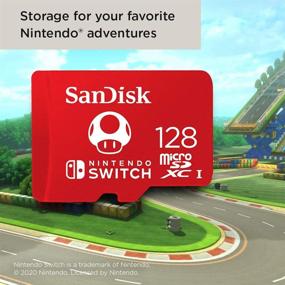 img 1 attached to 🎮 SanDisk 128GB microSDXC Card: Optimal Storage for Nintendo Switch - SDSQXAO-128G-GNCZN