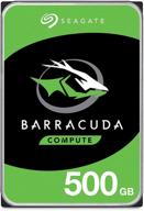seagate barracuda 500gb internal hard drive hdd - reliable, high-speed storage solution for desktop pc - sata 6 gb/s, 7200 rpm, 32mb cache (st500dm009) logo