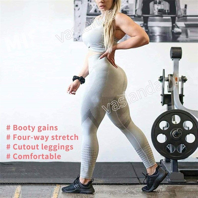 VASLANDA Butt Lifting Workout Leggings for Women, Scrunch Butt Gym Seamless  Booty Tight 