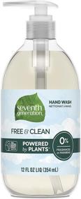 img 4 attached to Seventh Generation Hand Wash: Unscented, Free & Clean Hand Soap - 12oz