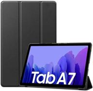📱 планшет samsung galaxy tab a7 10.4" (32 гб, 3 гб озу, wifi + cellular) snapdragon 662, 4g lte tablet gsm разблокирован (глобальный, t-mobile, at&t, metro) международная модель sm-t505 - с умным чехлом-футляром, серого цвета. логотип