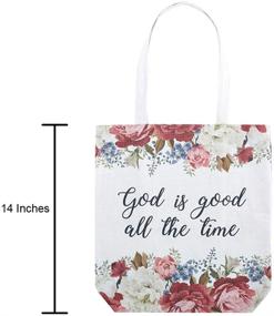 img 1 attached to Good Time Floral Canvas Tote