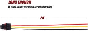 img 3 attached to 🔌 Пигтейл-коннектор питания Pulse Power Plug 24 дюйма для Polaris RZR, Pro Ranger XP 1000, RS1 и General Pulse Bus Bar Power Harness Connector - Набор из 3 шт. (2018-2021)