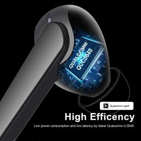img 1 attached to High-Performance True Wireless Earbuds by Hadisala - Bluetooth 5.2 Headphones with 4-Mic Noise Cancelling CVC 8.0 for Crystal Clear 🎧 Calls, AptX Technology for Enhanced Deep Bass, Ultra-Low Latency, 33H Playtime, IPX7 Waterproof Wireless Earphones - Perfect for Gaming, Work, and Sports