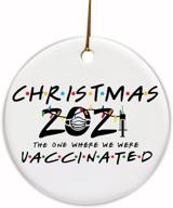 🎄 2021 double-side printed friends christmas ornaments: funny gifts for women, men, and family логотип