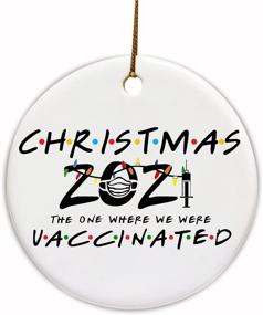 img 4 attached to 🎄 2021 Double-Side Printed Friends Christmas Ornaments: Funny Gifts for Women, Men, and Family