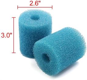 img 3 attached to 🐠 Premium 2.6 Inch Dia Cylinder Pre-Filter Sponge Filter Media Pack - Ideal for Aquariums - Set of 6 Pieces by uxcell