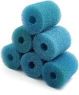 🐠 premium 2.6 inch dia cylinder pre-filter sponge filter media pack - ideal for aquariums - set of 6 pieces by uxcell logo