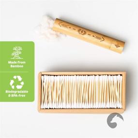 img 3 attached to 🌿 Bamboo Cotton Swabs 500 Count: Biodegradable & Organic Wooden Cotton Buds for Eco-Friendly Ear Wax Removal, Arts & Crafts, and Dust Cleaning