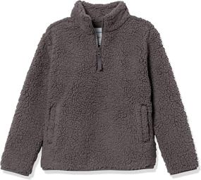 img 3 attached to 🧥 Girls' High-Pile Polar Fleece Jackets - Amazon Essentials Quarter-Zip