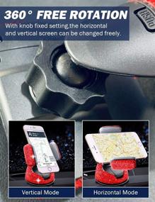 img 1 attached to Interior Decoration Universal Dashboard Windshield Portable Audio & Video