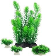 mylifeunit artificial aquarium plants: enhancing fish tank decor with a pack of 4 vibrant decorations logo