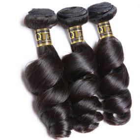img 3 attached to QTHAIR 12A Grade Brazilian Virgin Hair Body Wave with Frontal - Premium Quality with Baby Hair, 100% Unprocessed Brazilian Human Hair Bundles (20 22 24+18, Natural Color) - Lace Frontal Included