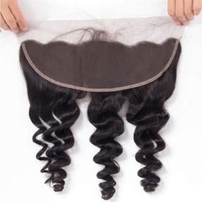 img 1 attached to QTHAIR 12A Grade Brazilian Virgin Hair Body Wave with Frontal - Premium Quality with Baby Hair, 100% Unprocessed Brazilian Human Hair Bundles (20 22 24+18, Natural Color) - Lace Frontal Included
