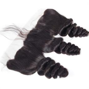 img 2 attached to QTHAIR 12A Grade Brazilian Virgin Hair Body Wave with Frontal - Premium Quality with Baby Hair, 100% Unprocessed Brazilian Human Hair Bundles (20 22 24+18, Natural Color) - Lace Frontal Included