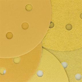 img 1 attached to 🪚 Dura-Gold Premium Variety Pack - 5" Gold Sanding Discs - 8-Hole Dustless Hook and Loop - 10 Each of Grit (60, 80, 120, 220, 320) - Box of 50 Sandpaper Finishing Discs for Woodworking or Automotive