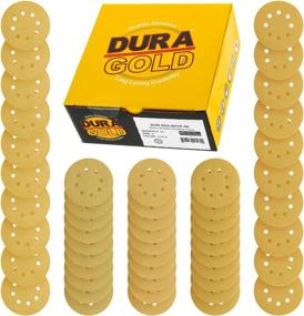 img 3 attached to 🪚 Dura-Gold Premium Variety Pack - 5" Gold Sanding Discs - 8-Hole Dustless Hook and Loop - 10 Each of Grit (60, 80, 120, 220, 320) - Box of 50 Sandpaper Finishing Discs for Woodworking or Automotive