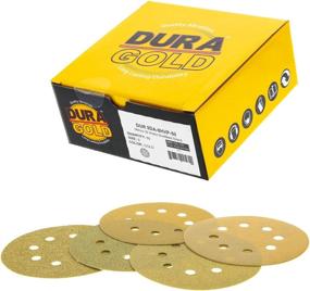 img 2 attached to 🪚 Dura-Gold Premium Variety Pack - 5" Gold Sanding Discs - 8-Hole Dustless Hook and Loop - 10 Each of Grit (60, 80, 120, 220, 320) - Box of 50 Sandpaper Finishing Discs for Woodworking or Automotive