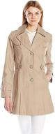 stylish and chic: via spiga women's double-breasted pleated coats, jackets & vests logo