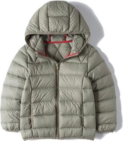 img 4 attached to Tronjori Boys Quilted Jacket Silver Boys' Clothing