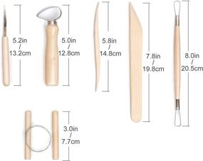 img 3 attached to Набор инструментов Nozomy 12 штук для лепки глины
