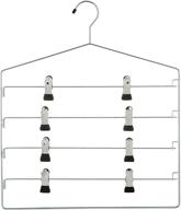 👕 maximize closet space with the organize it all chrome 4 tier swing arm slack closet hanger логотип