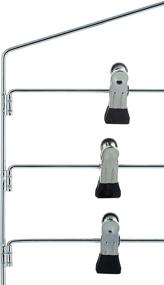 img 1 attached to 👕 Maximize Closet Space with the Organize It All Chrome 4 Tier Swing Arm Slack Closet Hanger