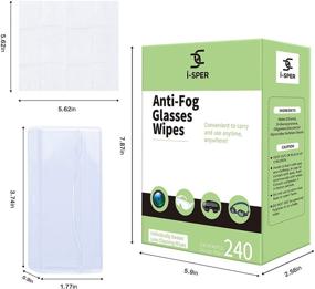 img 3 attached to 👓 250 Count Anti-Fog Glasses Lens Cleaning Wipes - Quick Dry, Individually Wrapped, Defogging Eyeglasses Wipes for All Types of Glasses and Electronics Touchscreens - Includes Carrying Box