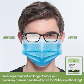 img 2 attached to 👓 250 Count Anti-Fog Glasses Lens Cleaning Wipes - Quick Dry, Individually Wrapped, Defogging Eyeglasses Wipes for All Types of Glasses and Electronics Touchscreens - Includes Carrying Box