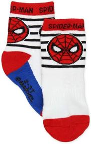 img 2 attached to 🕷️ Spider-Man Superhero Adventures 6-Pack Gripper Socks for Boys (Baby/Toddler)