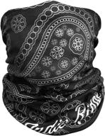 indie ridge paisley motorcycle face mask - enhanced dust and wind protection for riding, outdoor activities, and neck gaiter logo