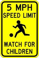 speed limit watch children sign logo