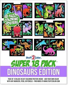 img 4 attached to Плакаты-раскраски Super Velvet Dinosaurs
