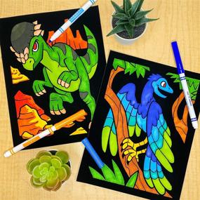 img 1 attached to Super Velvet Coloring Posters Dinosaurs